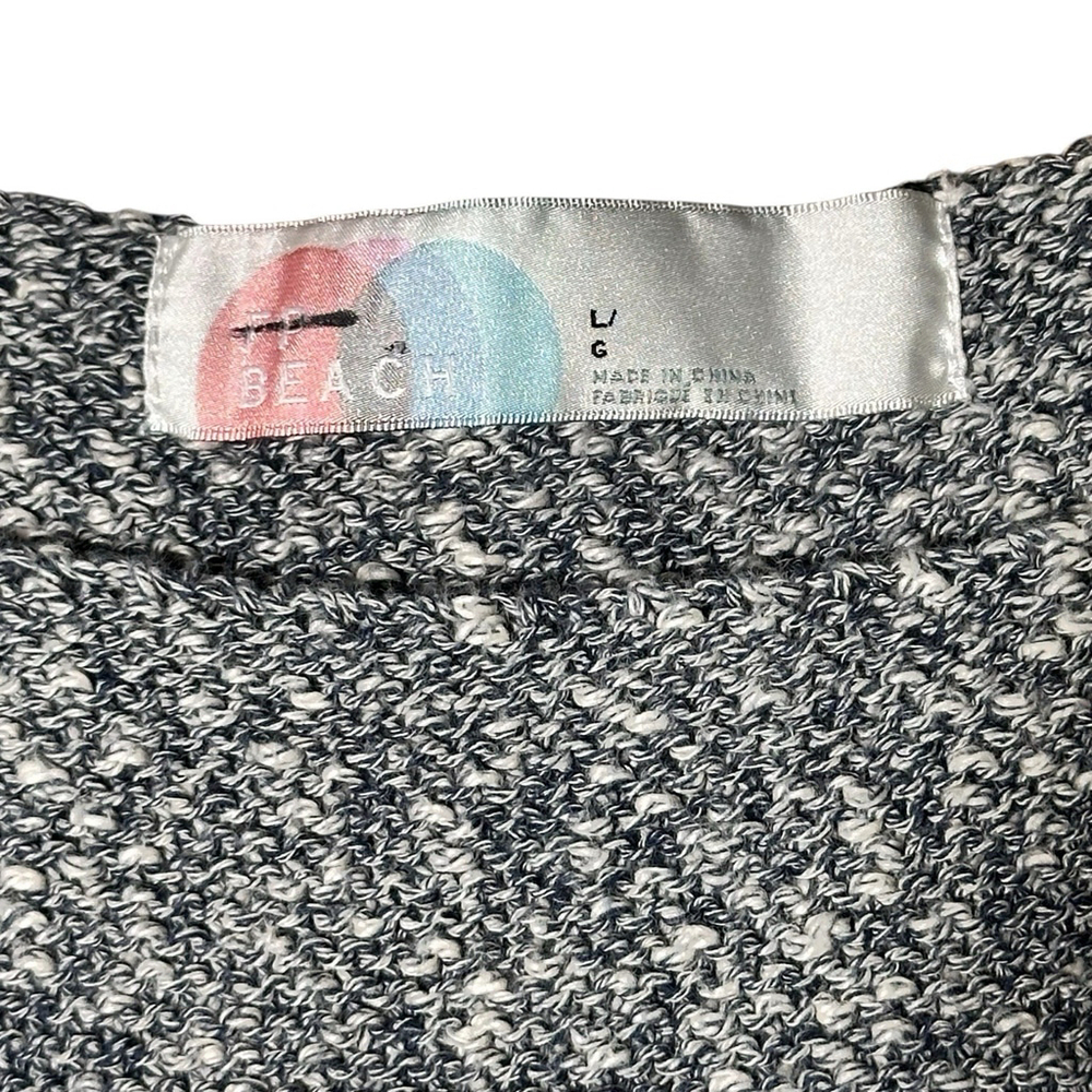 Free People Beach NWOT Womens Gray Declan Sweater Romper LG Relaxed Fit Cotton - Picture 4 of 6